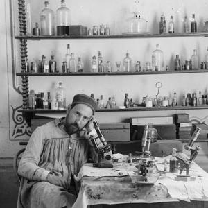 Santiago Ramón y Cajal, self portrait, c.1885.