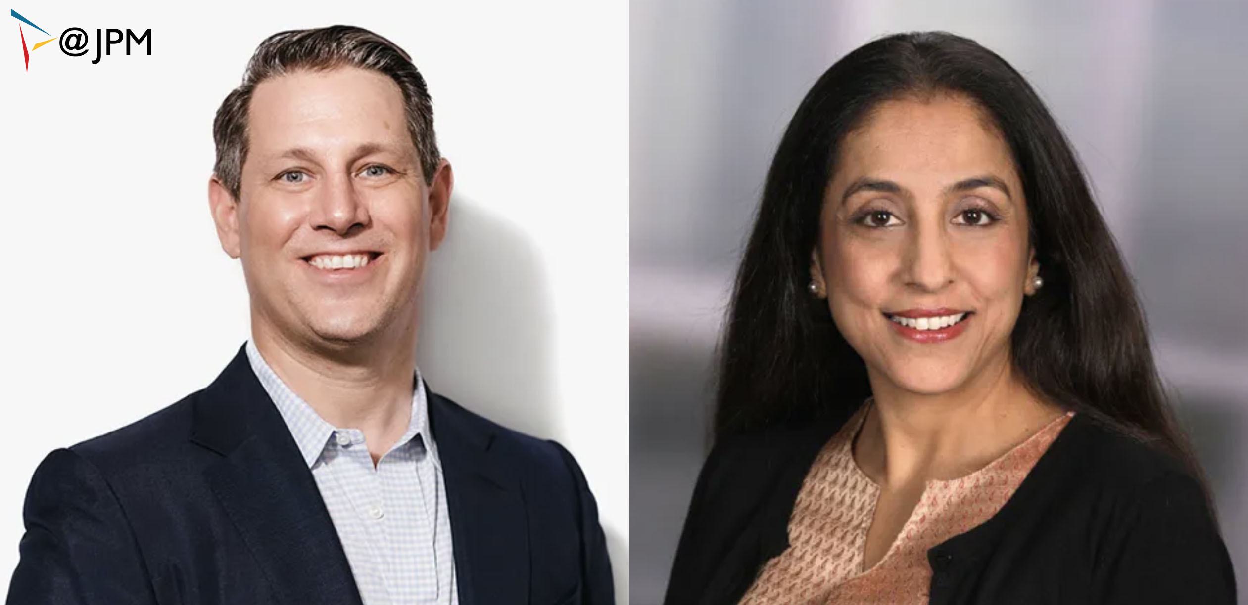 Mike Nally, CEO-Partner, ĢƵAPP, and CEO, Generate Biomedicines, and Rachna Khosla, Senior Vice President, Business Development, Amgen